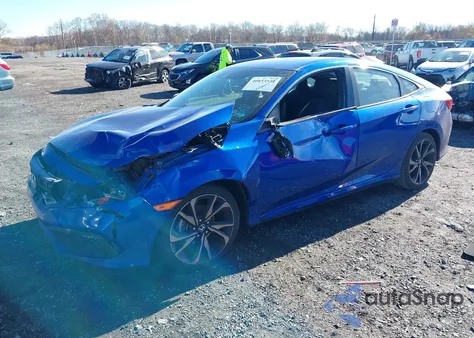 2020 Honda Civic Sport из США, поврежденный, VIN 2HGFC2F87LH516979